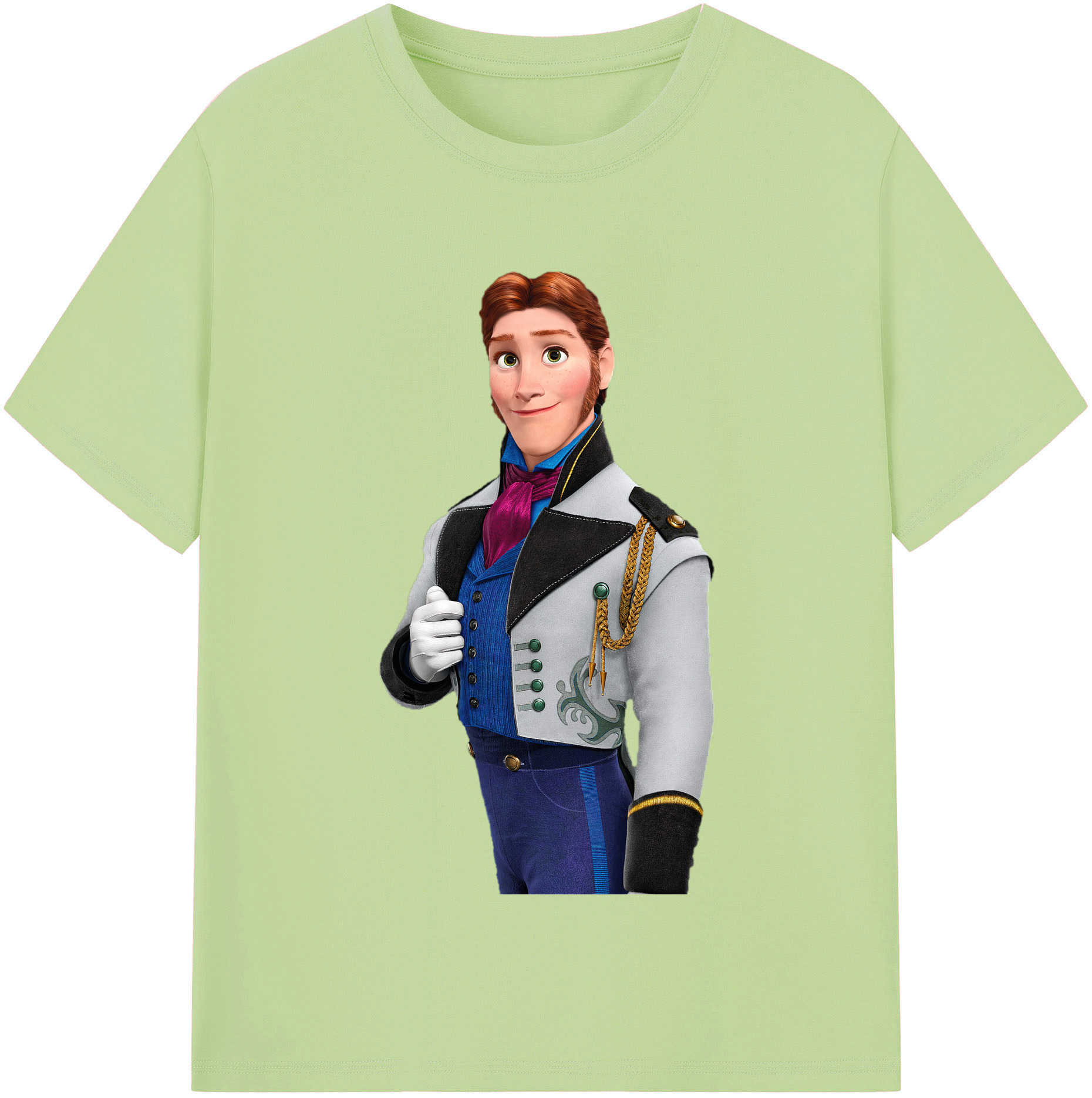 （画像用） アナと雪の女王 アンナ エルサ Frozen Anna Elsa 綿100％半袖Tシャツ（フロントプリント）